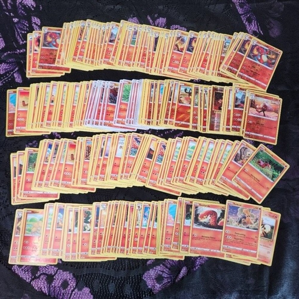 Bulk Fire Pokemon Card Lot (Full)